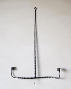 Wrought Iron Spiral Twist Chandelier