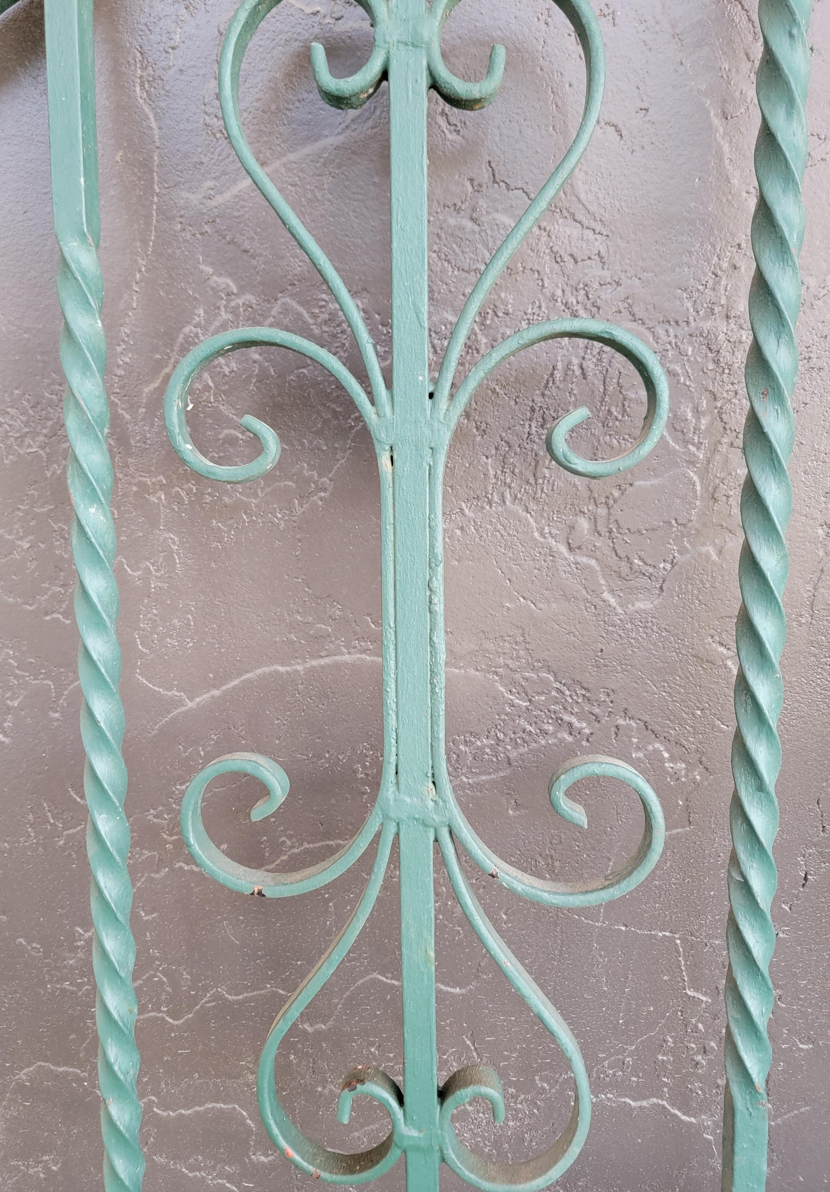 20th Century Wrought Iron Stair Rail For Sale