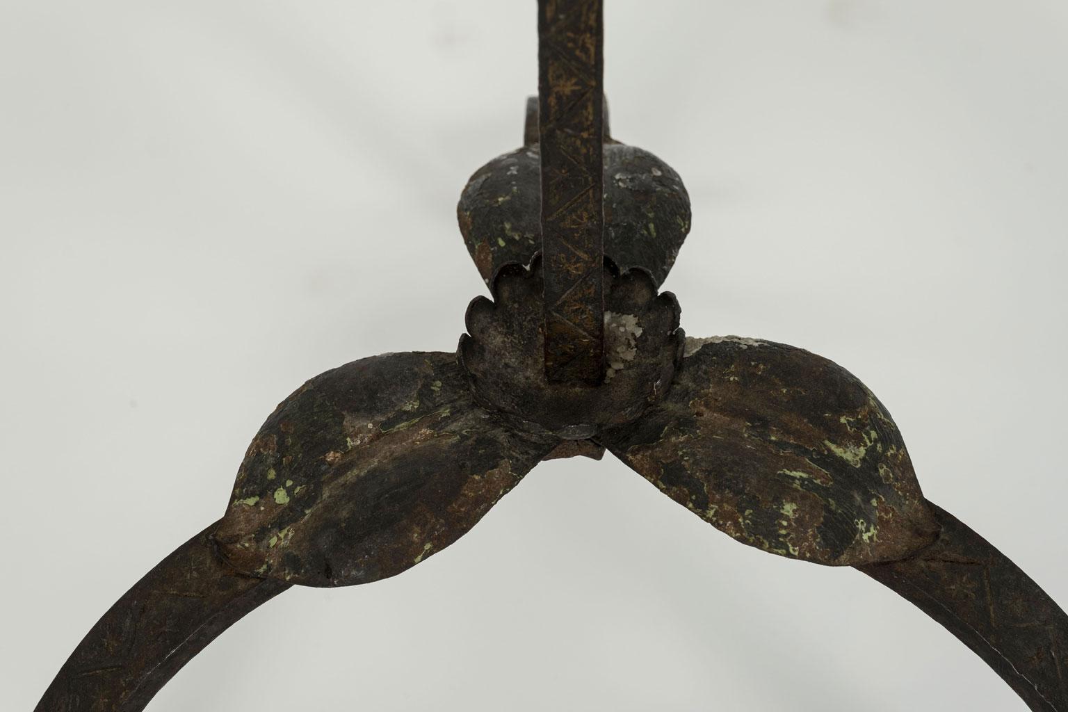 Forged Wrought Iron Standing Candelabrum