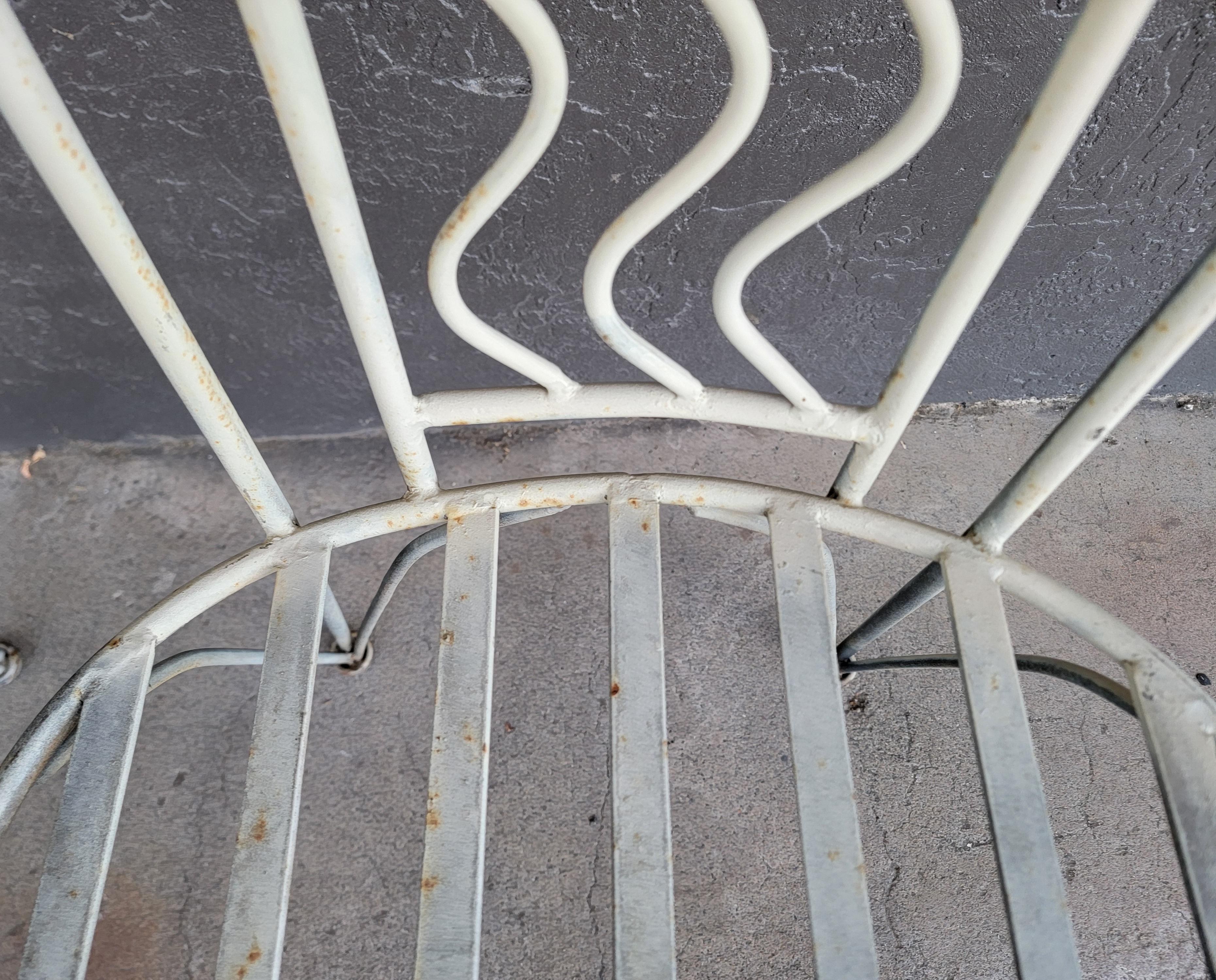 Wrought Iron Sun Chairs Garden, Dining or Side For Sale 5