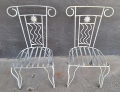 Wrought Iron Sun Chairs Garden, Dining or Side