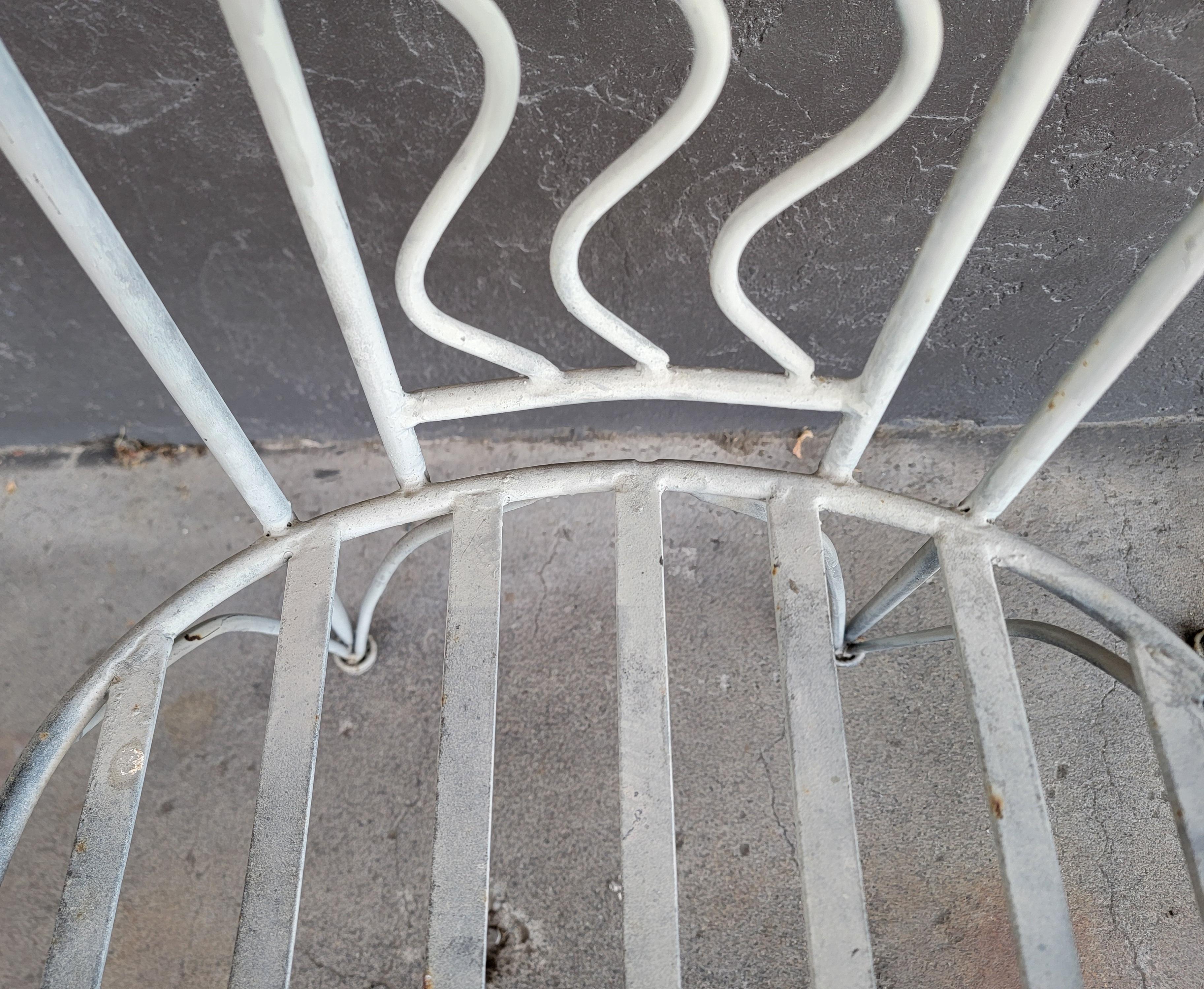 Wrought Iron Sun Chairs Garden, Dining or Side For Sale 4