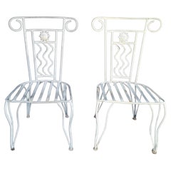 Wrought Iron Sun Chairs Garden, Dining or Side
