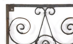 Wrought Iron Swirled Design Gate Wall Panel Hand Forged