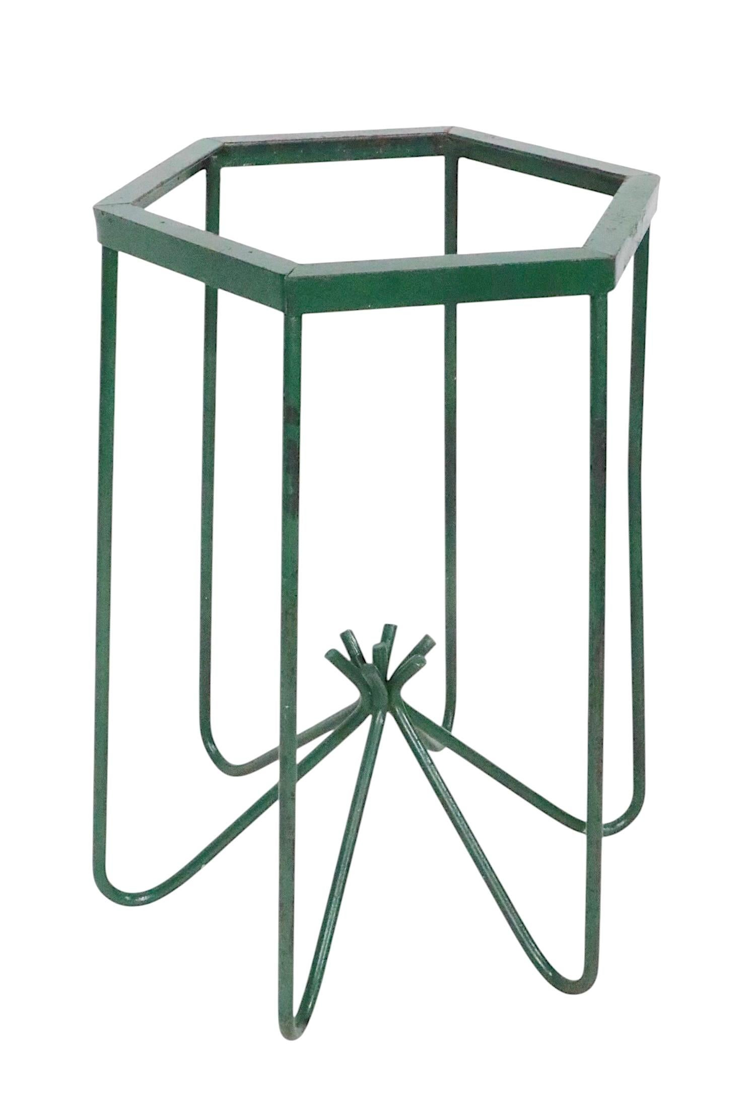 Art Deco Wrought Iron Table Base after Royer For Sale