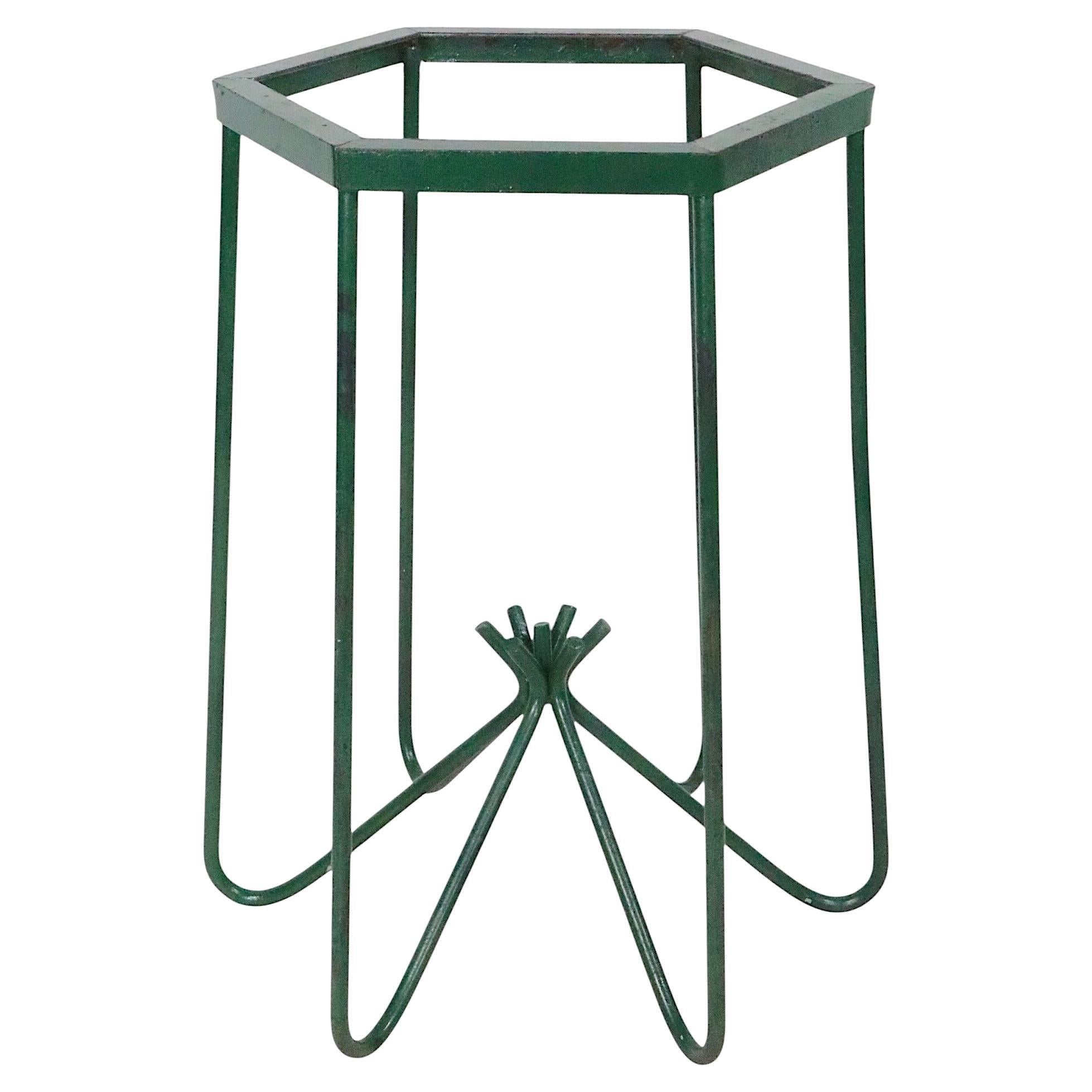 Wrought Iron Table Base after Royer For Sale