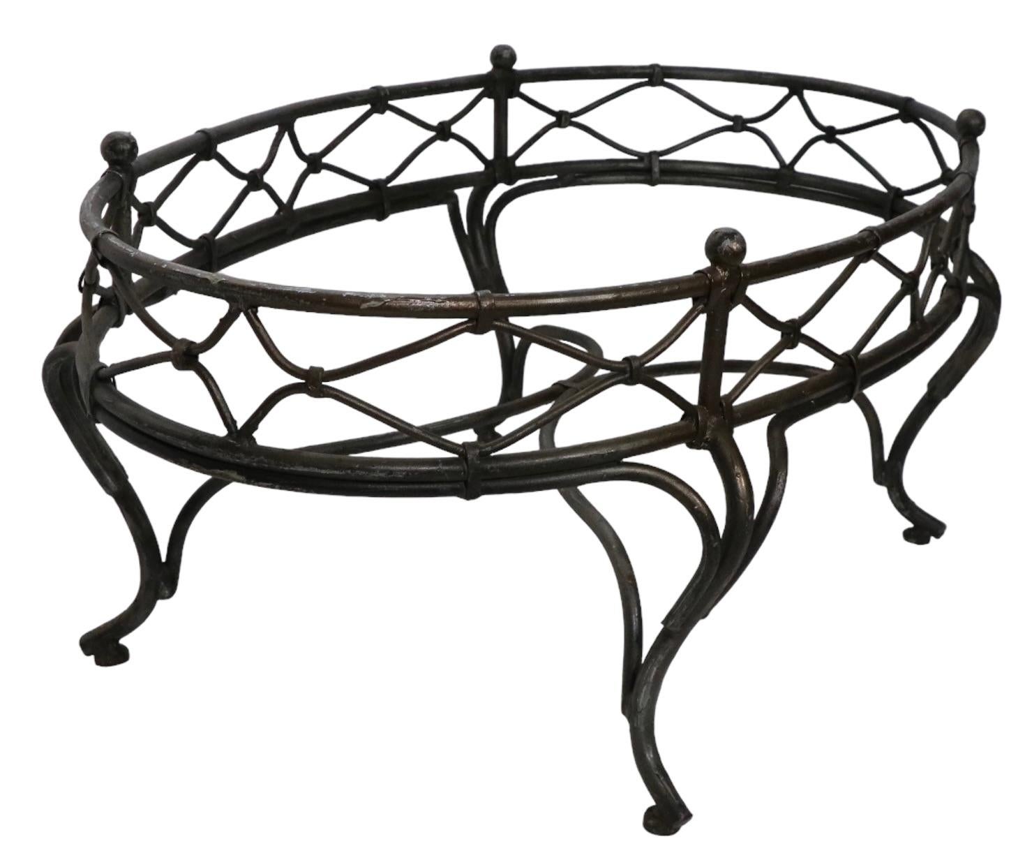 American Wrought Iron Table Base Suitable for Indoor or Outdoor Use