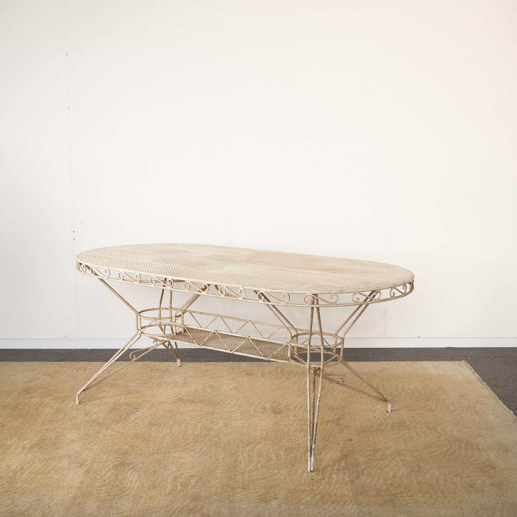 Italian Wrought Iron Table from the 1950s Casa E Giardino Gio Ponti Style