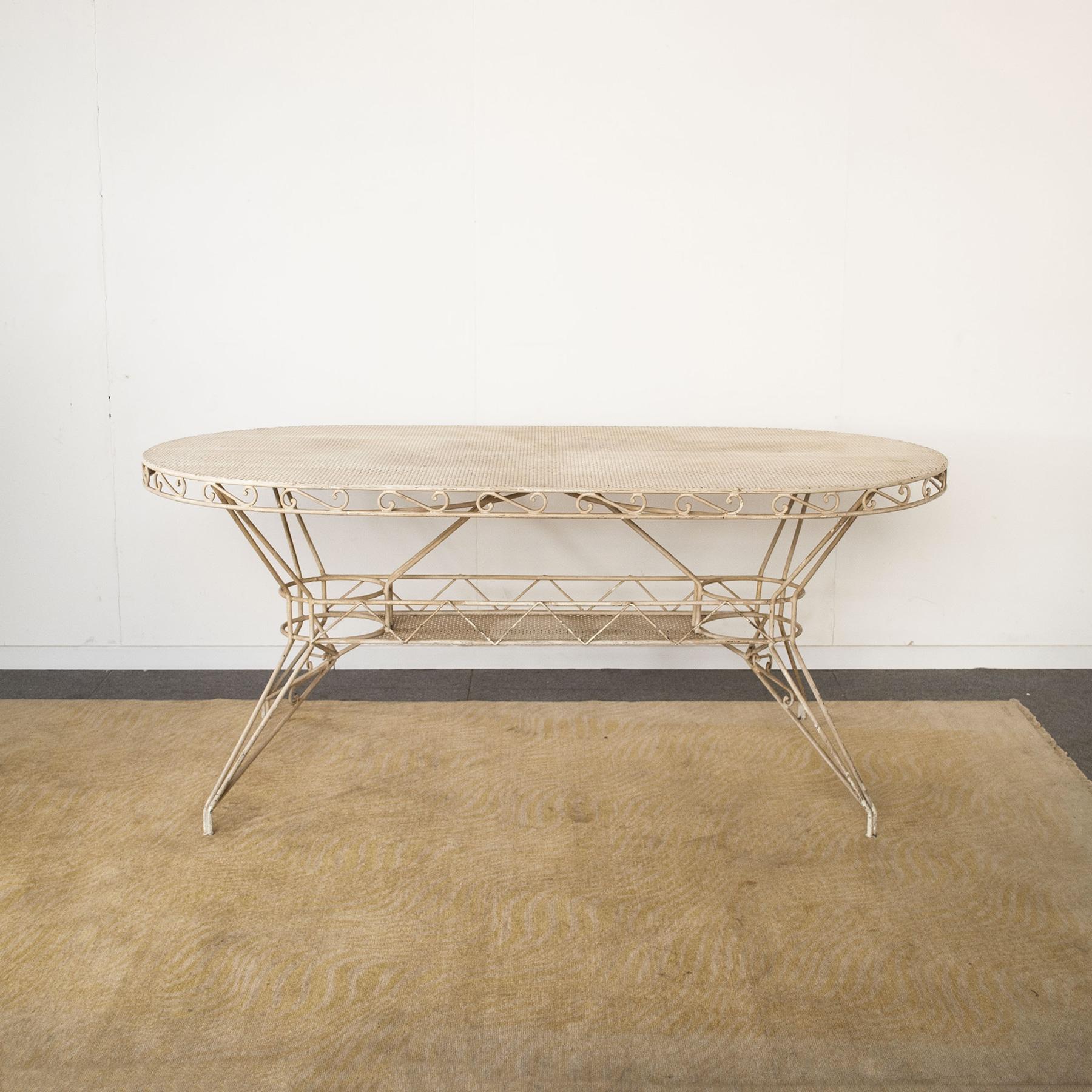 Wrought Iron Table from the 1950s Casa E Giardino Gio Ponti Style In Good Condition In bari, IT