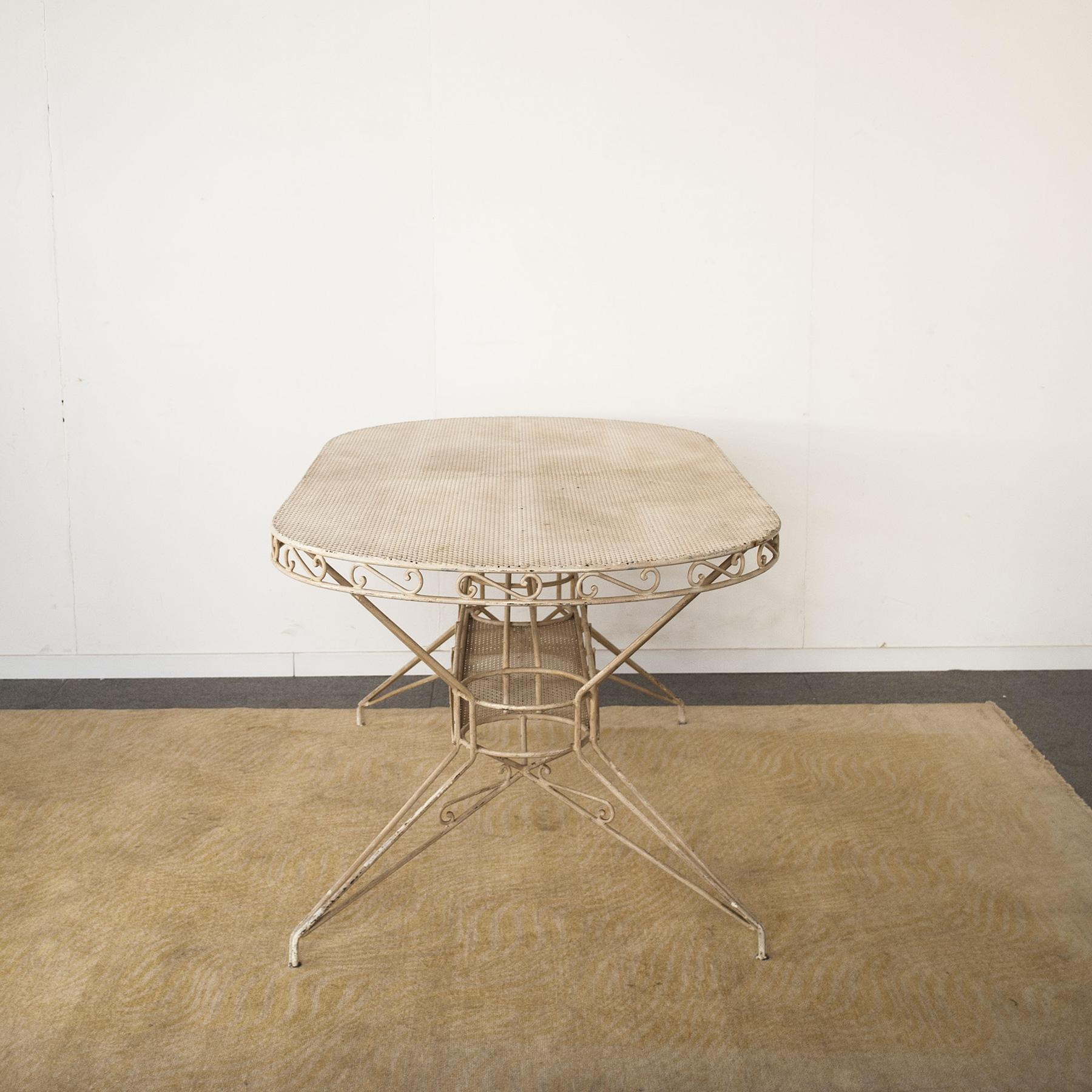 Mid-20th Century Wrought Iron Table from the 1950s Casa E Giardino Gio Ponti Style