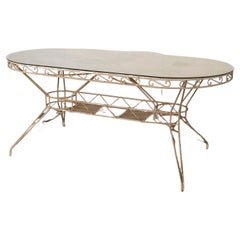 Vintage Wrought Iron Table from the 1950s Casa E Giardino Gio Ponti Style