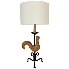 Wrought Iron Table Lamp, circa 1950, France