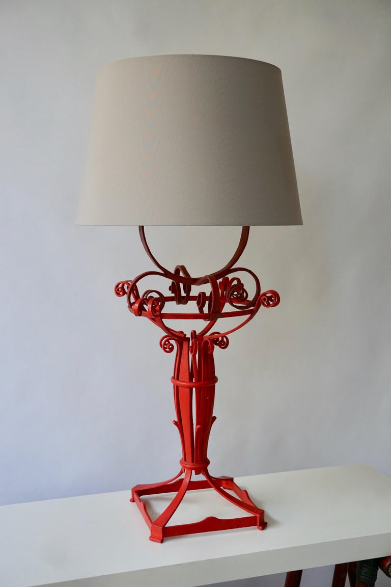 Wrought Iron Table Lamp For Sale at 1stDibs vintage wrought iron
