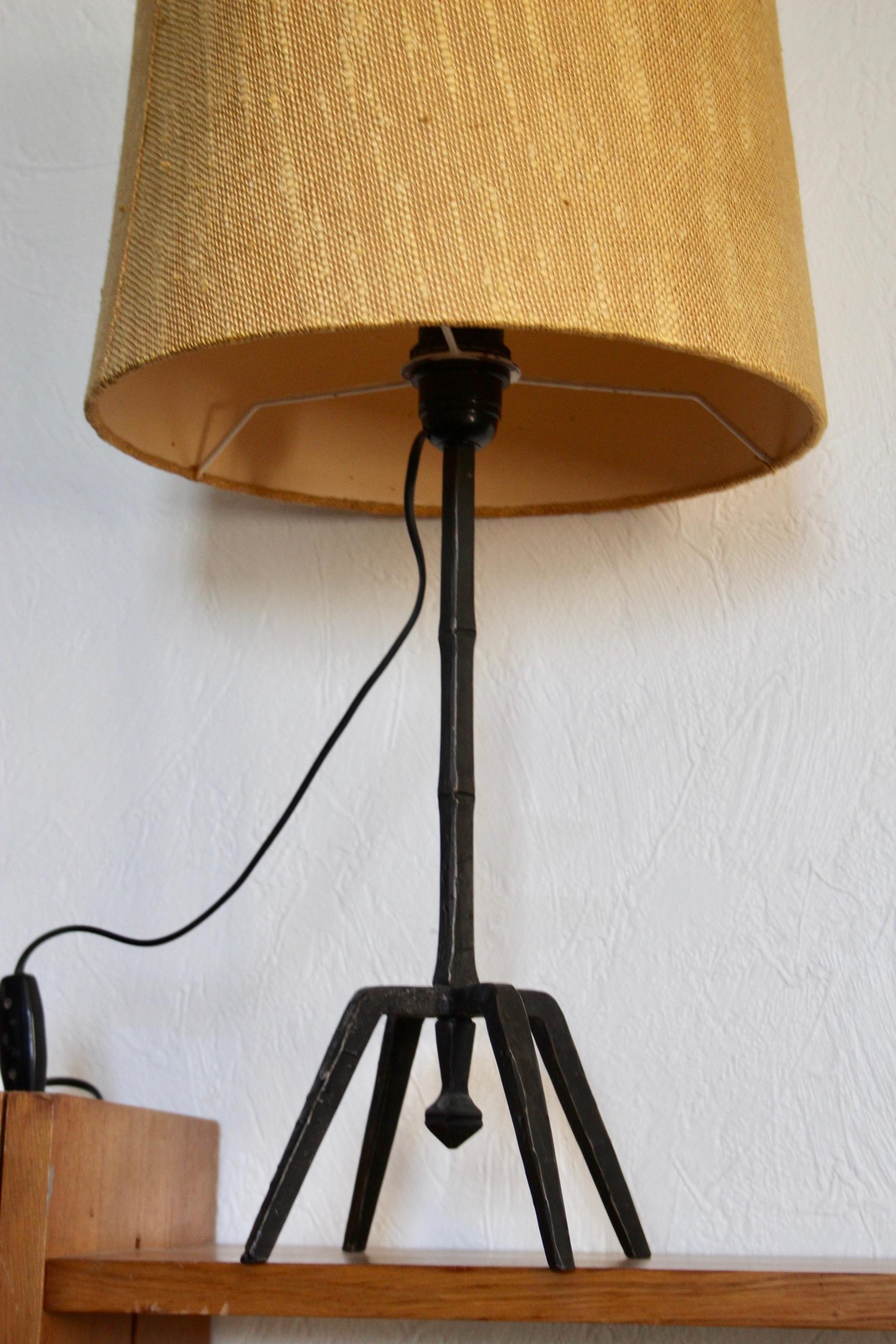 Mid-20th Century Wrought iron table lamp