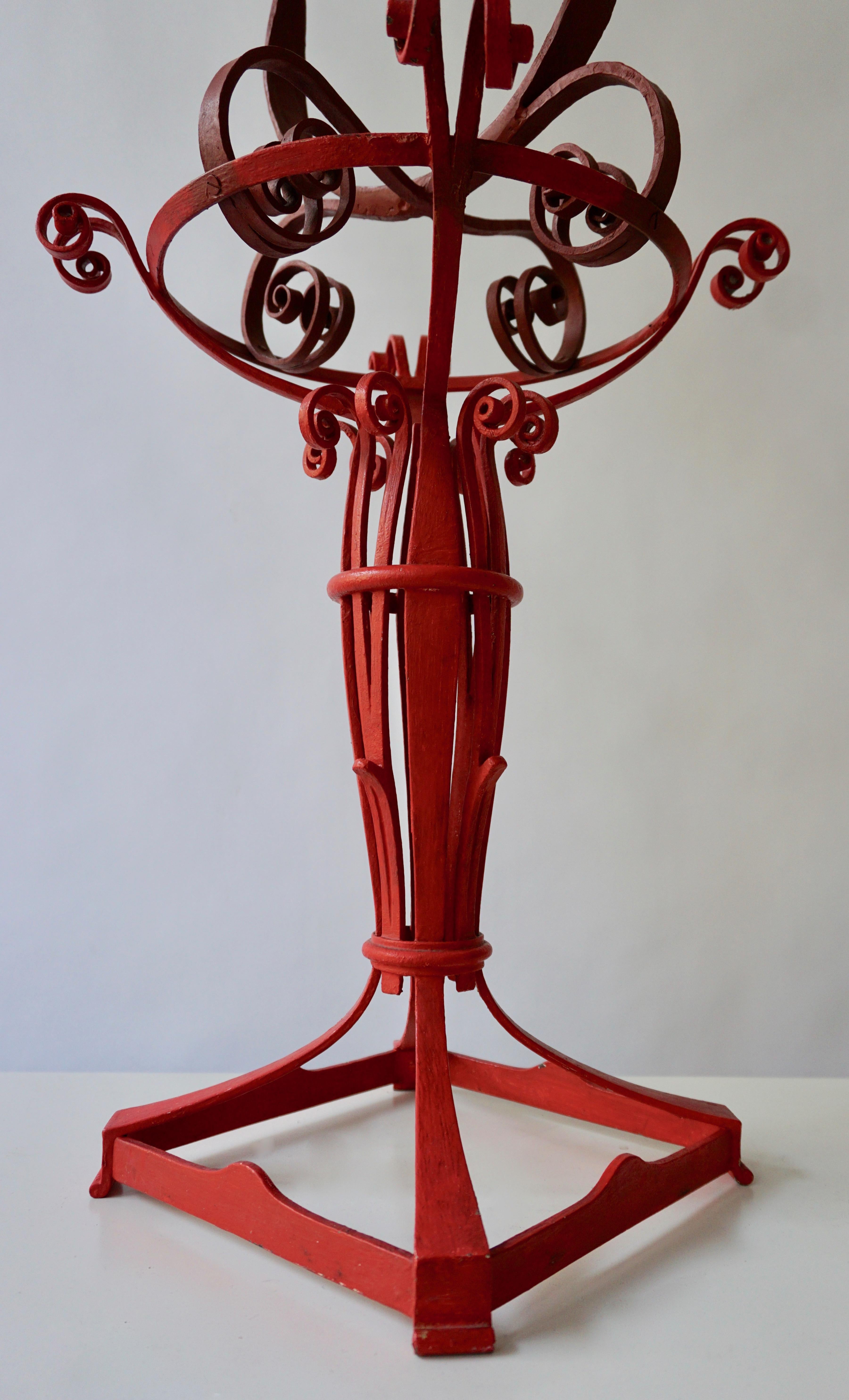 20ième siècle Lampe de table en fer forgé en vente