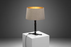 Wrought Iron Table Lamp with Chain Links, France 1960s