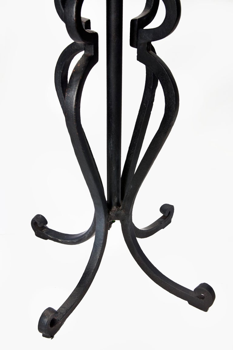 Wrought Iron Table Lamps, a pair For Sale 1