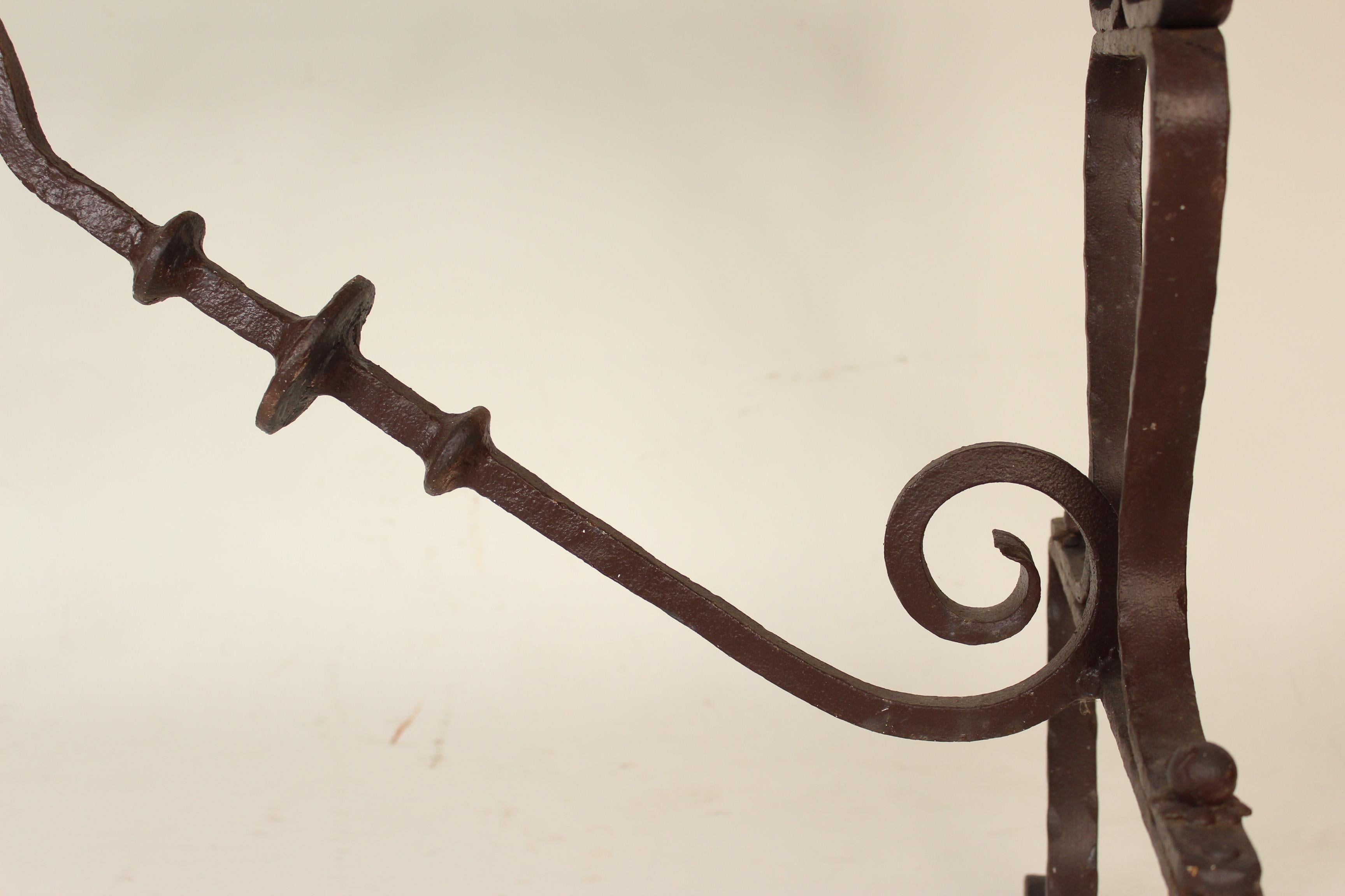 Wrought Iron Table with Spanish Tile-Top 2