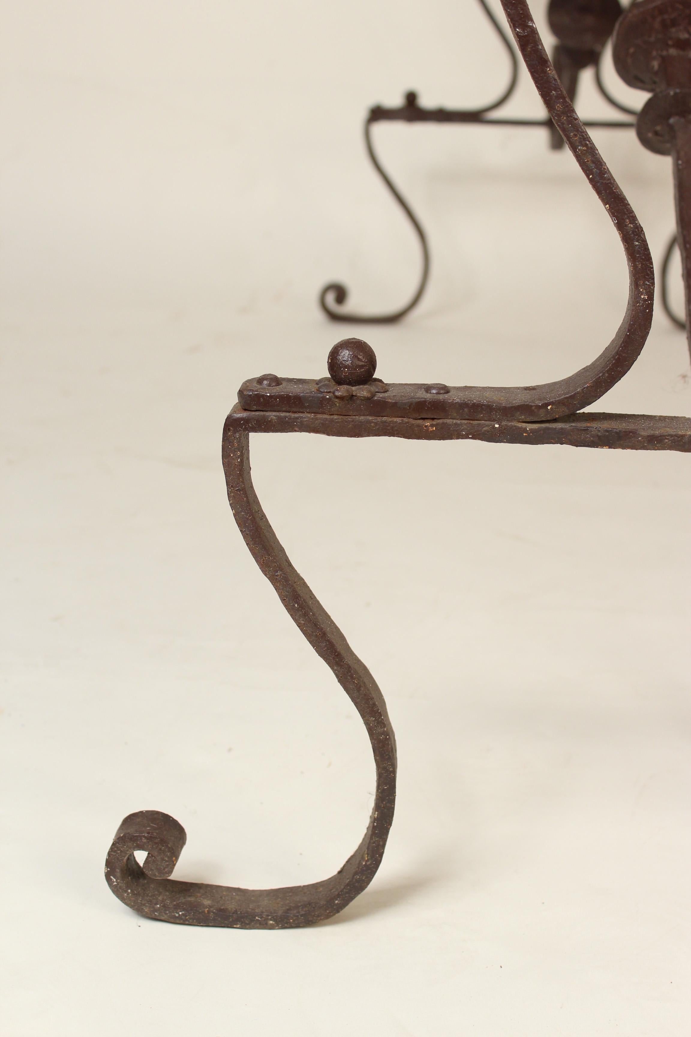 Wrought Iron Table with Spanish Tile-Top 5