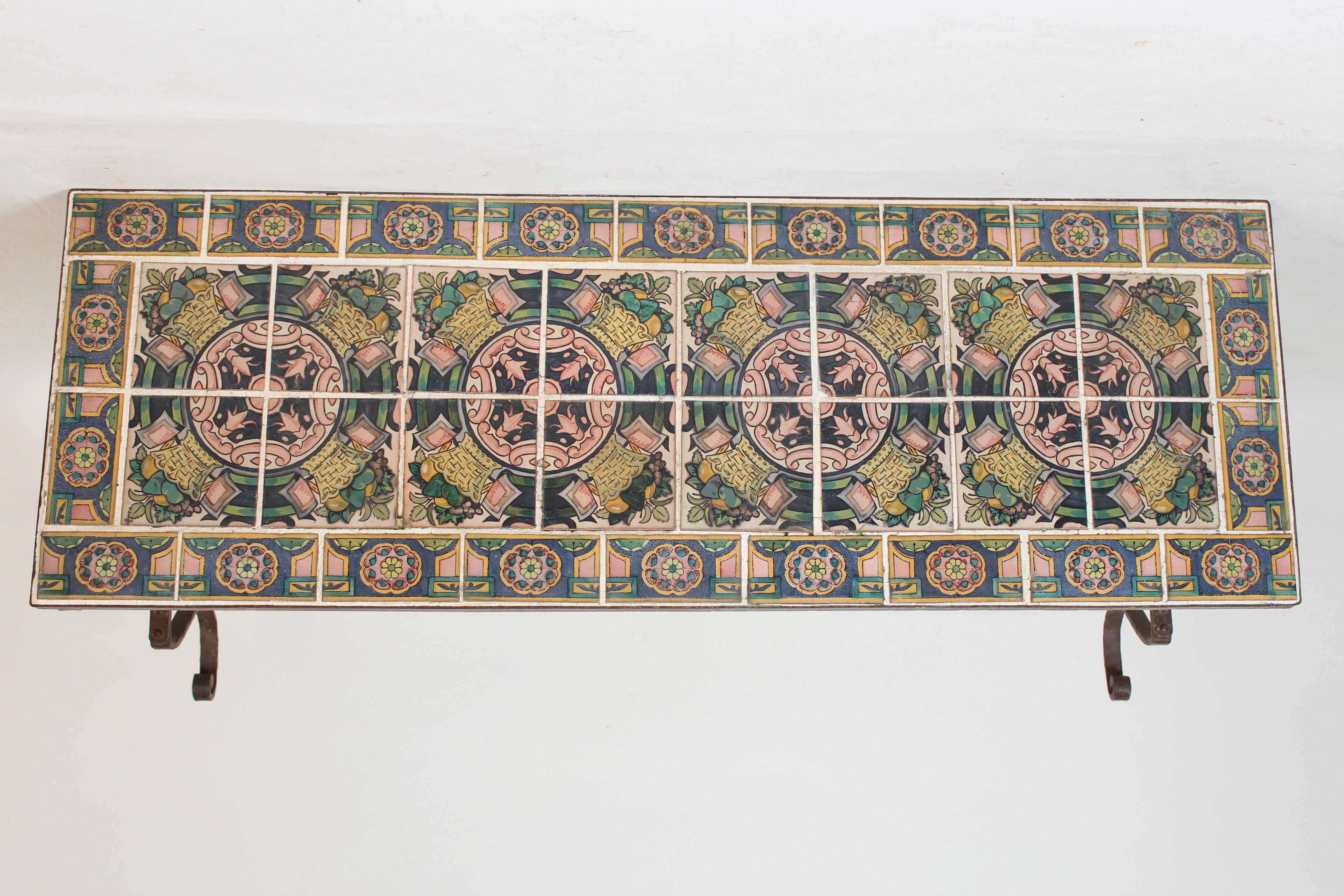 spanish tile table