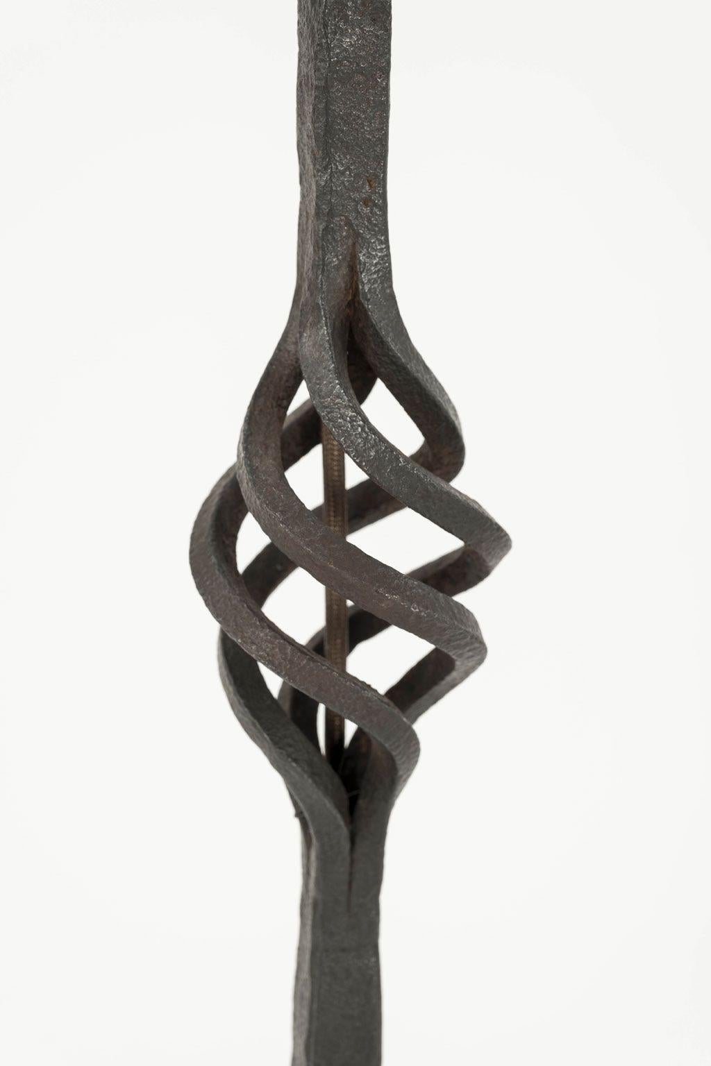 Forged Wrought Iron Tall Lamps