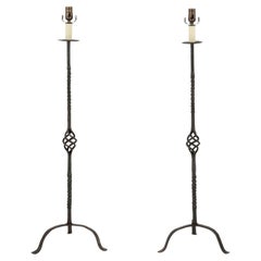 Wrought Iron Tall Lamps