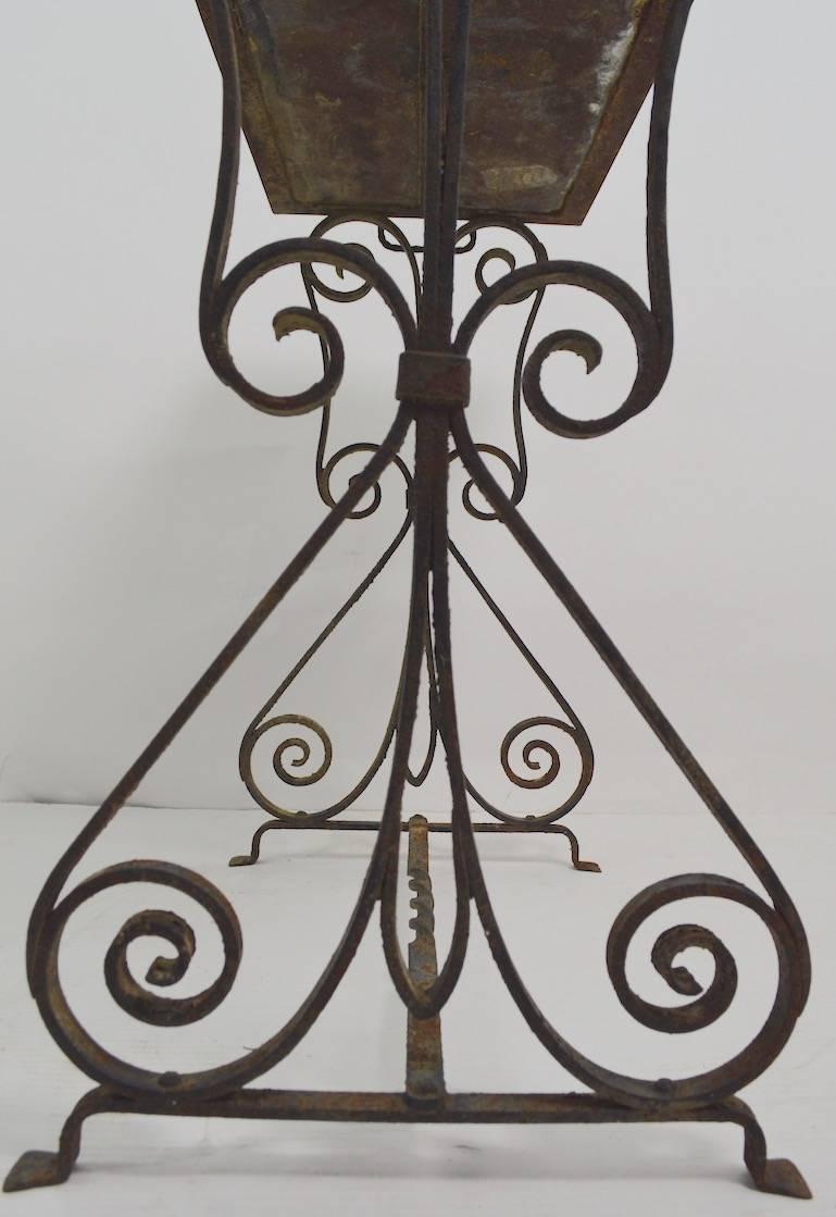 Wrought Iron Tile Top Table 2