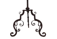 Wrought Iron Torchiere Candle Stand, European, 18th Century