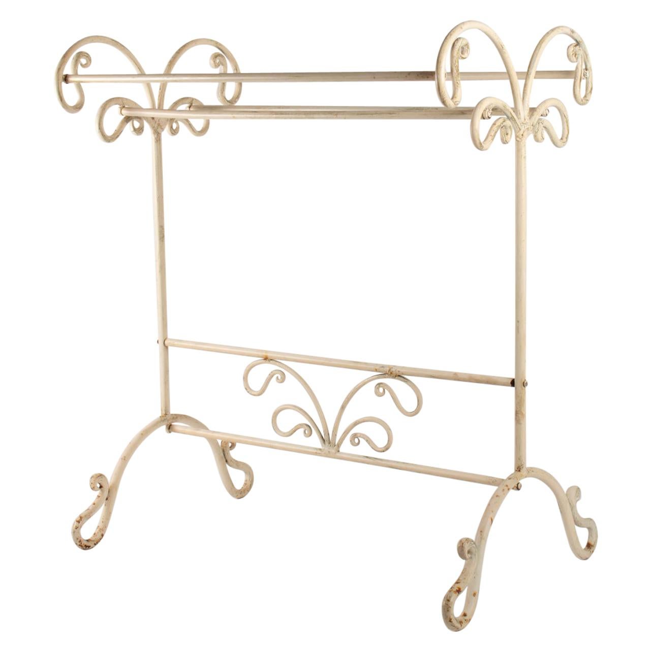 Wrought Iron Towel Bar from the Beginning of the 20th Century Style, 1900-1920