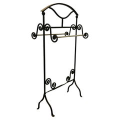 Vintage Wrought Iron Towel Rail or Clothes Airer  The Towel Rail or Clothes Airer has pr