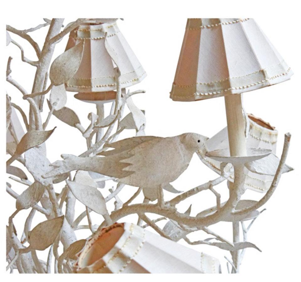 Lampadario a rami d'albero in ferro battuto In condizioni buone in vendita a Pasadena, CA
