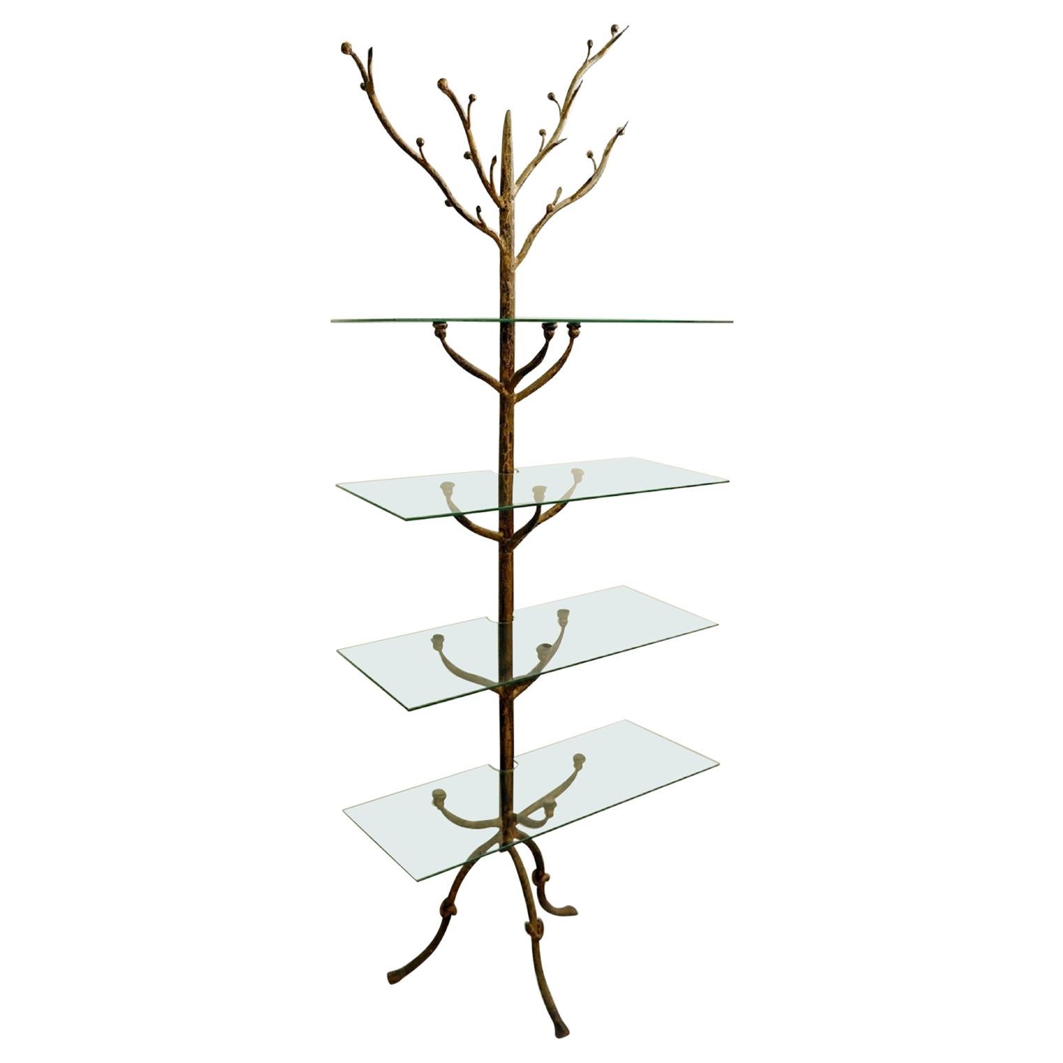 Wrought Iron Tree Shelf