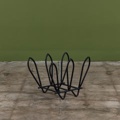 Wrought Iron Tulip Log Holder