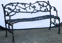 Wrought Iron Twig Form Bench