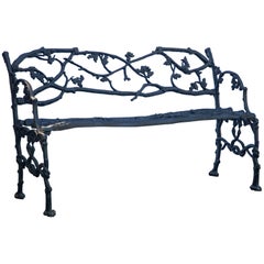 Wrought Iron Twig Form Bench