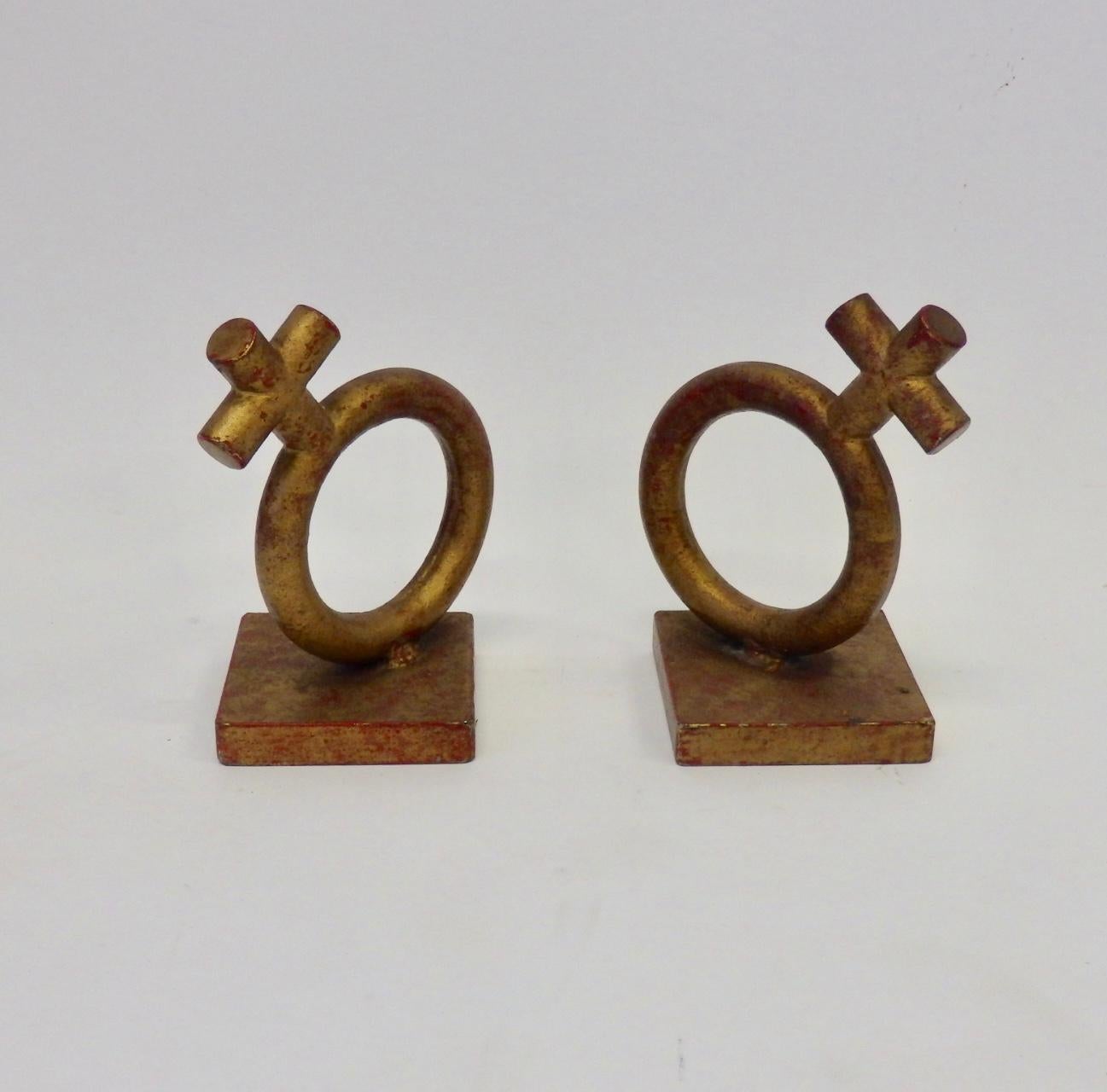 Cast Wrought Iron Venus Bookends by Jere