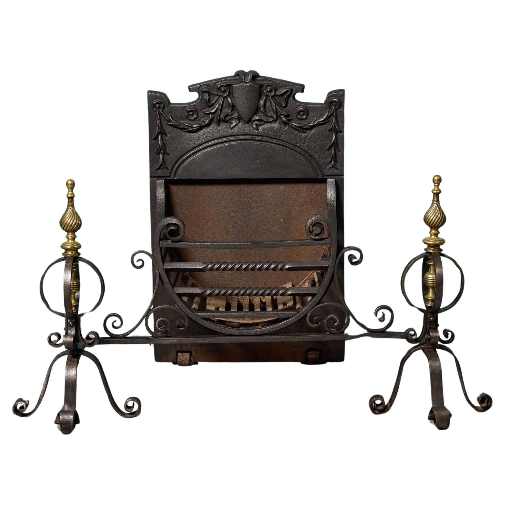 Wrought Iron Victorian Fire Basket