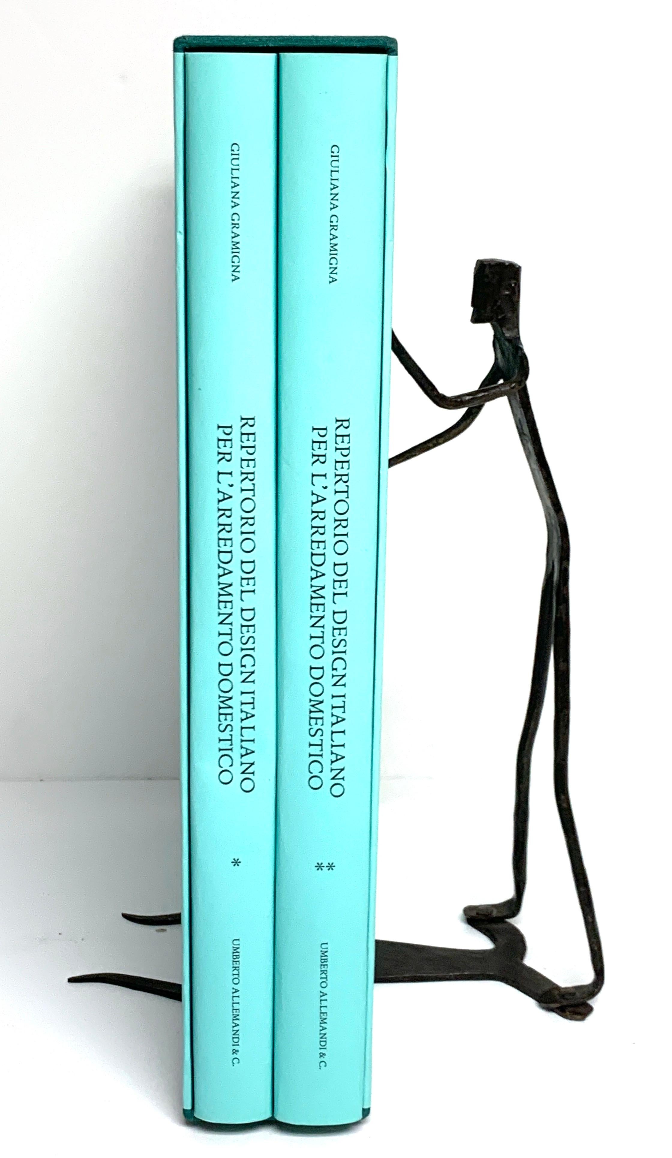 European Wrought Iron Walking Man and Shadow Bookends For Sale