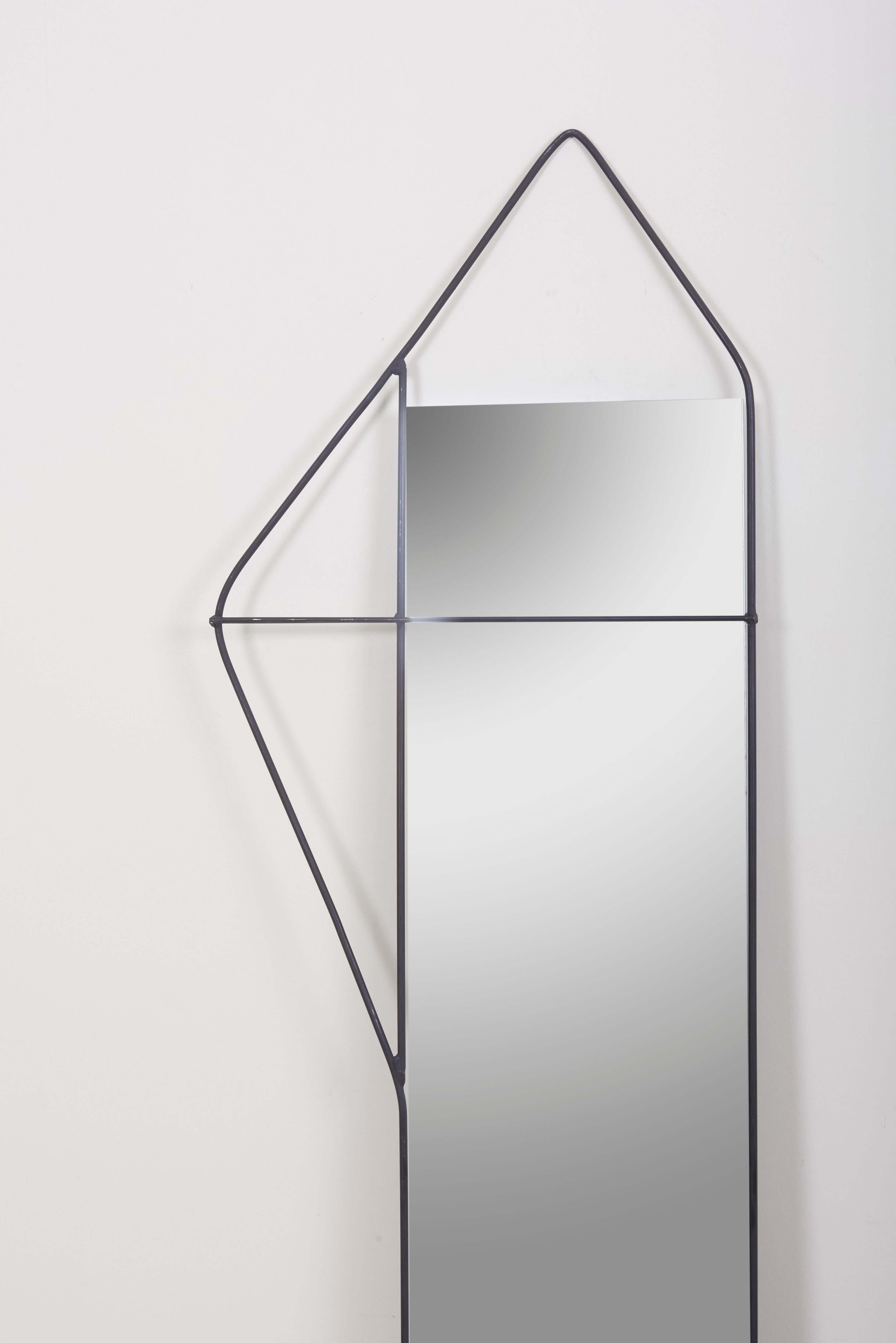 Mid-Century Modern Wrought Iron Wall Mirror, US, 1960s