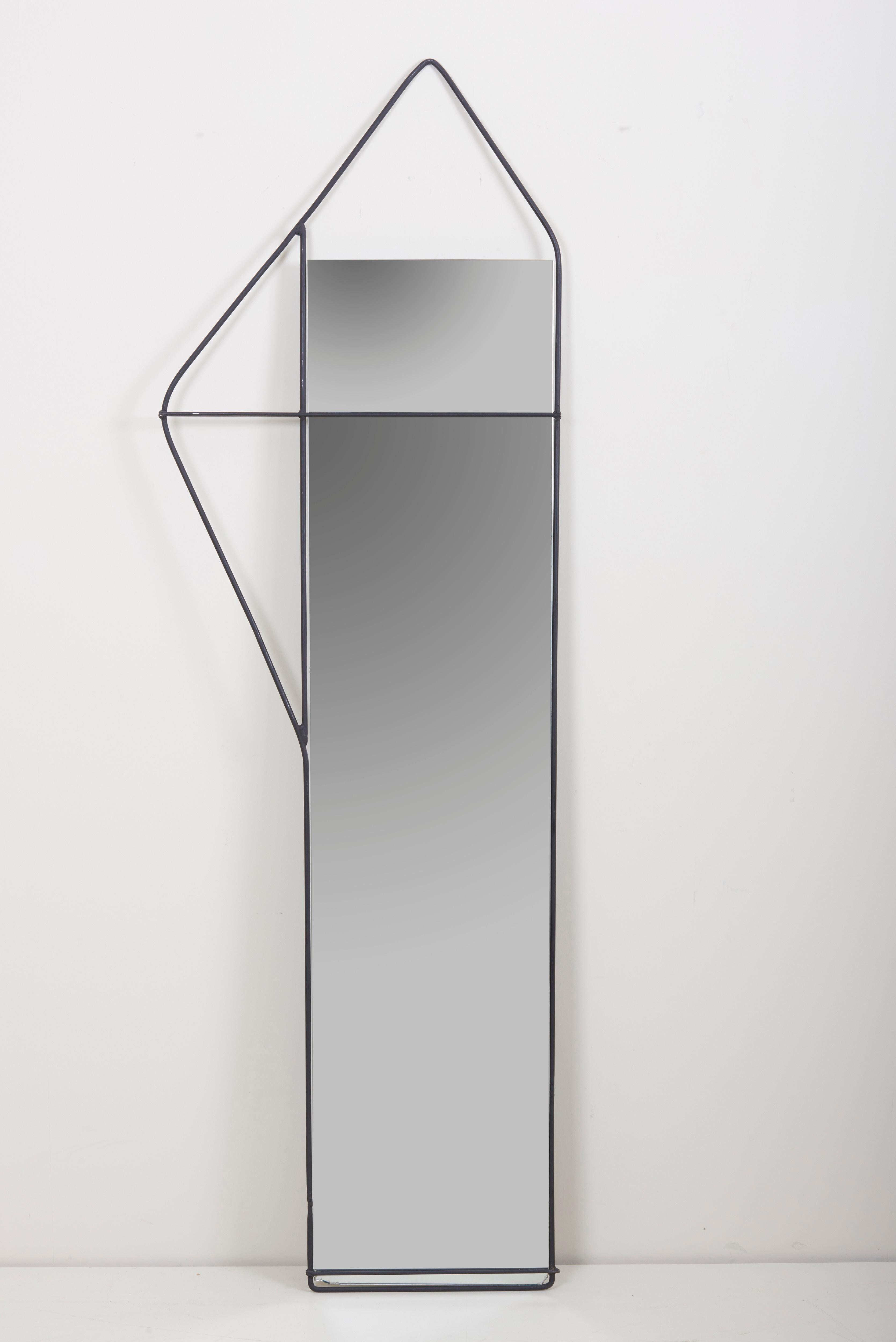 20th Century Wrought Iron Wall Mirror, US, 1960s