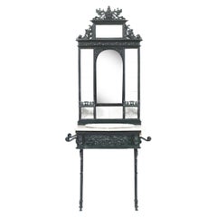 Wrought iron washbasin unit