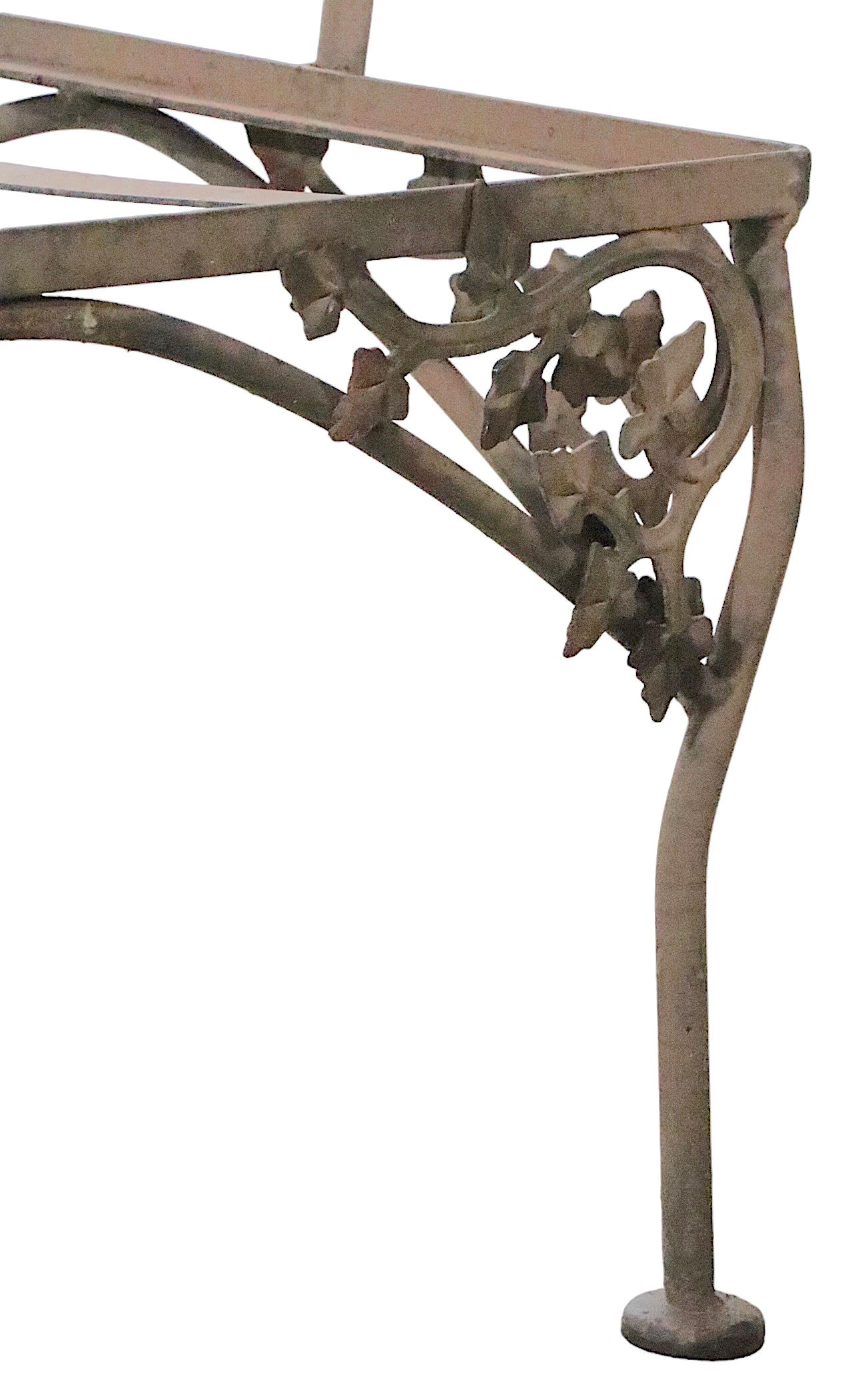 Wrought Iron Woodard Orleans Garden Patio Sunroom Sofa 8