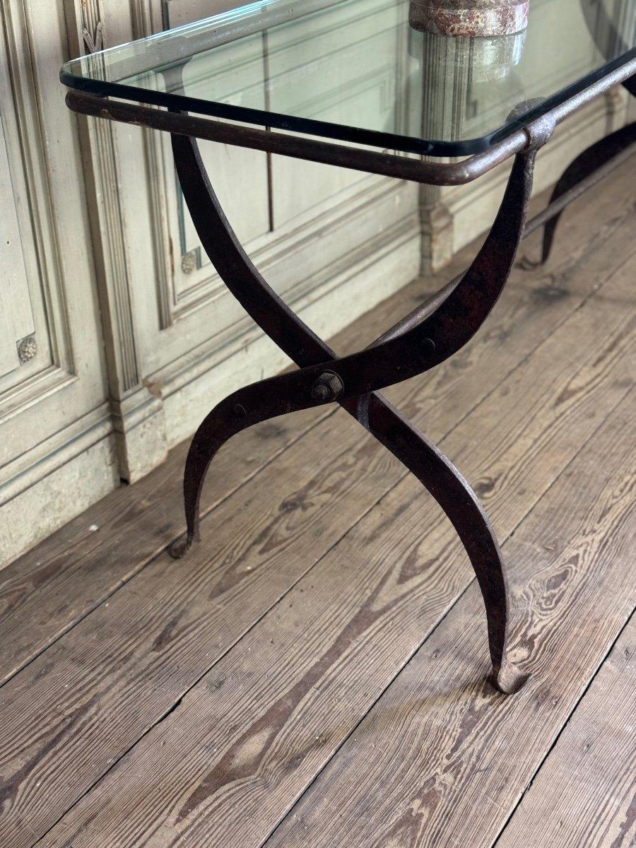 Schmiedeeisen Werkstatt Tisch CIRCA 1900 im Angebot 4