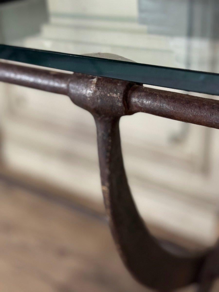 Schmiedeeisen Werkstatt Tisch CIRCA 1900 im Zustand „Gut“ im Angebot in Honnelles, WHT