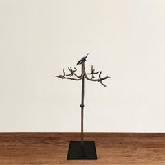 Wrought Iron Yoruba Ọ̀sanyìn Staff