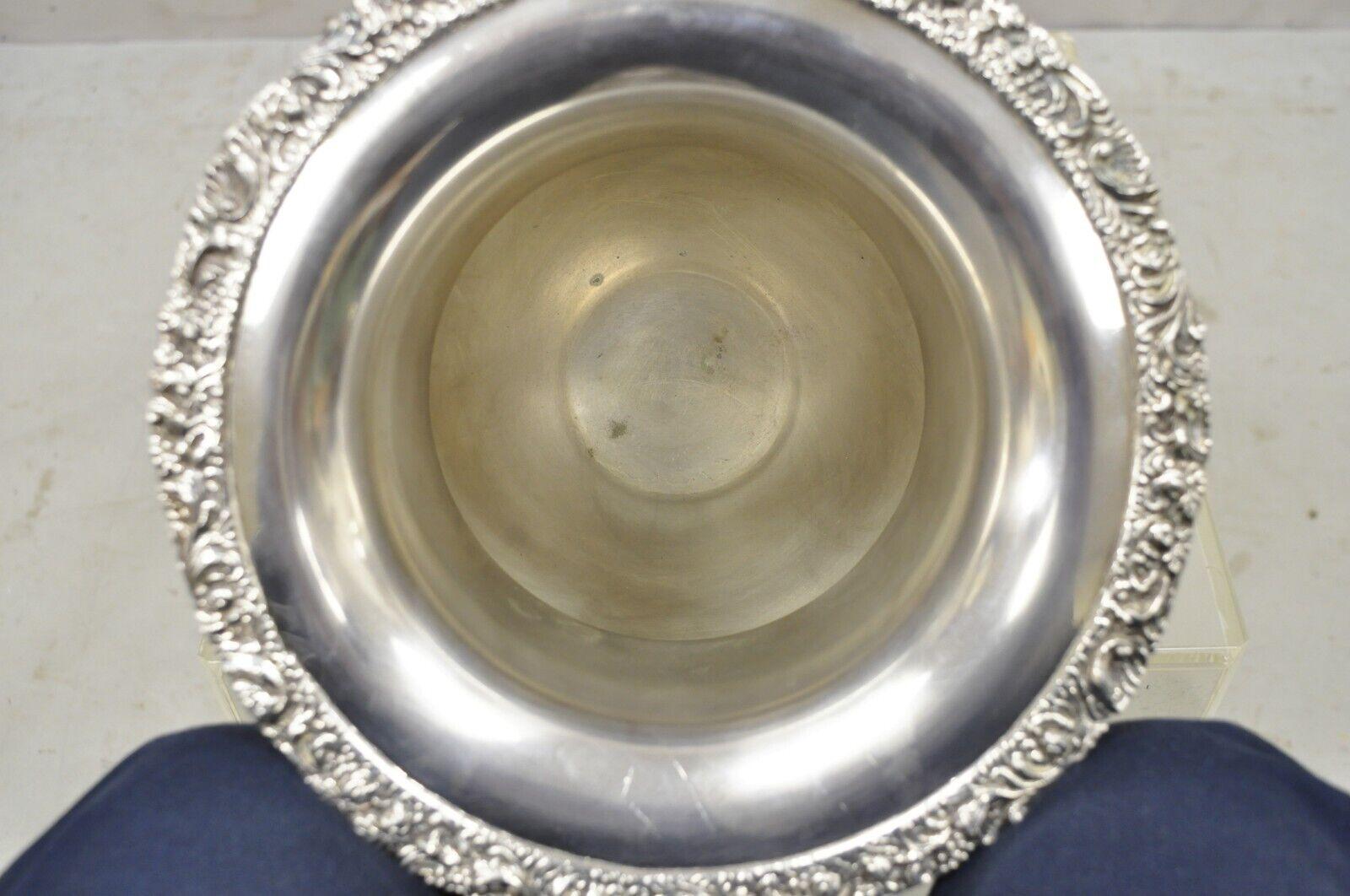 Victorian W&S Blackinton Ice Chiller Wine Champagne Bucket Silver Plated Trophy Cup For Sale
