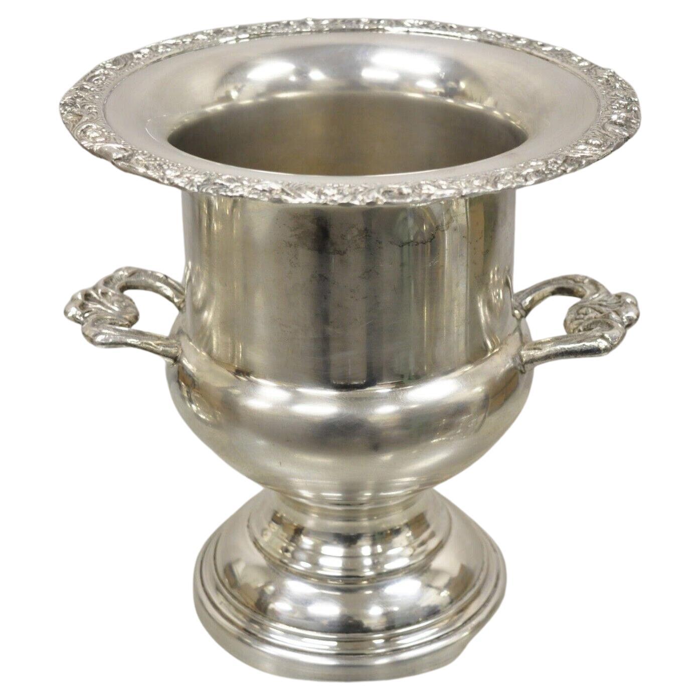 W&S Blackinton Ice Chiller Wine Champagne Bucket Silver Plated Trophy Cup For Sale