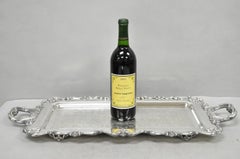 W&S Blackinton Victorian Silver Plated Narrow Serving Platter Dish Bar Tray
