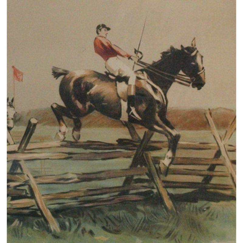 „Steeplechase At Hempstead Farms“ 1893 von W.S. Vanderbilt Allen im Angebot 1