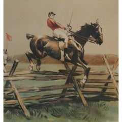 "Steeplechase At Hempstead Farms" 1893 by W.S. Vanderbilt Allen